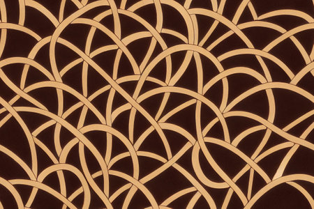 Geometric seamless textile pattern 3d illustratedの写真素材