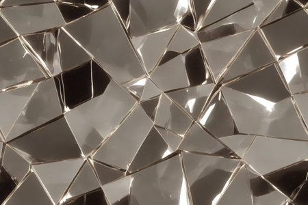 Glassy geometric seamless pattern 3d illustratedの写真素材