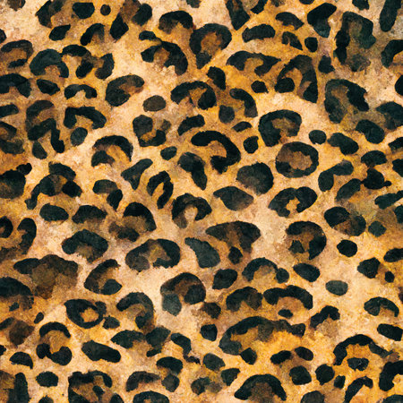 Leopard skin fur texture pattern 3d illustratedの写真素材