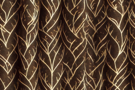 Nature themed design seamless textile pattern 3d illustratedの写真素材