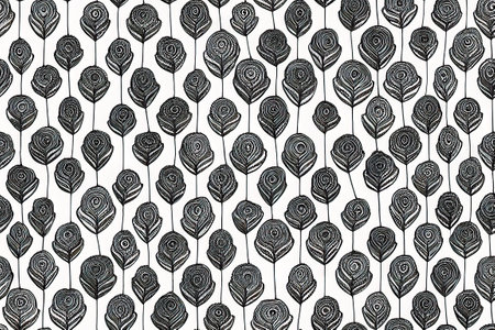 Geometric seamless textile pattern 3d illustratedの写真素材