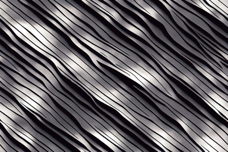 Metal seamless textile pattern 3d illustratedの写真素材