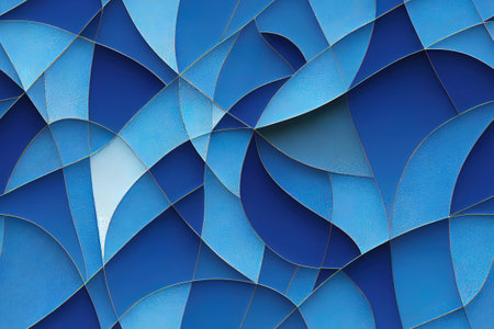 Glassy geometric seamless pattern 3d illustratedの写真素材