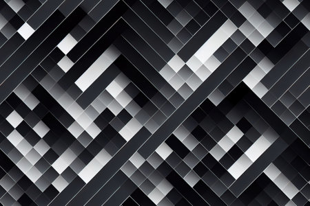 Metal abstract seamless textile pattern 3d illustratedの写真素材
