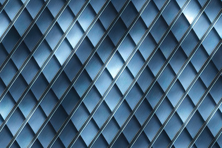 Shiny metal seamless pattern 3d illustratedの写真素材