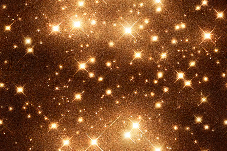 Gold glittered seamless textile pattern 3d illustratedの写真素材