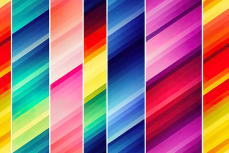 Colorful seamless textile pattern 3d illustratedの写真素材