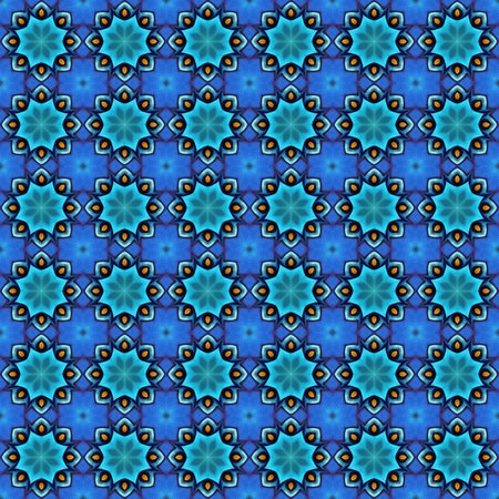Geometric seamless textile pattern 3d illustratedの写真素材