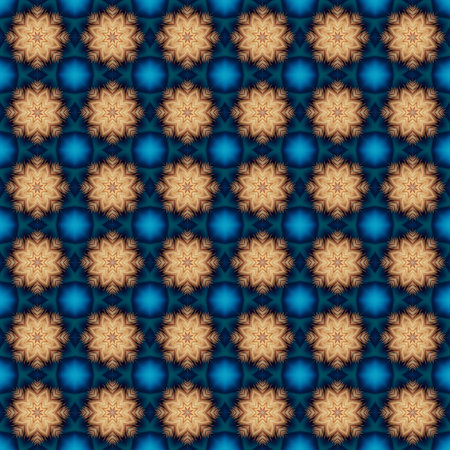 Geometric seamless textile pattern 3d illustratedの写真素材