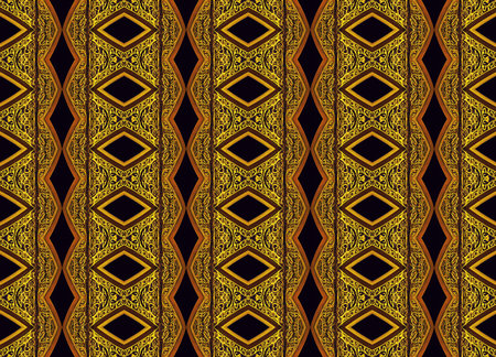 Geometric seamless textile pattern 3d illustratedの写真素材