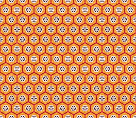 Geometric seamless textile pattern 3d illustratedの写真素材