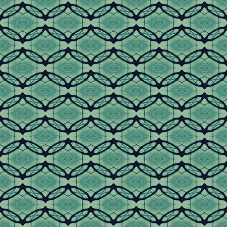 Geometric seamless textile pattern 3d illustratedの写真素材