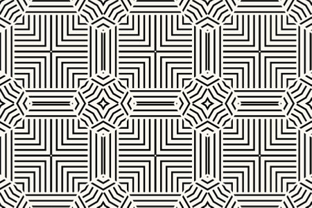 Geometric seamless textile pattern 3d illustratedの写真素材