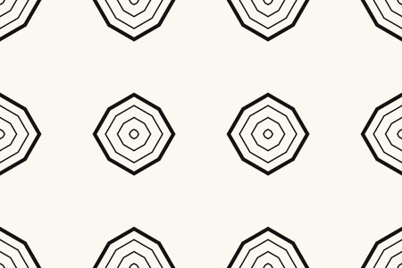 Geometric seamless textile pattern 3d illustratedの写真素材
