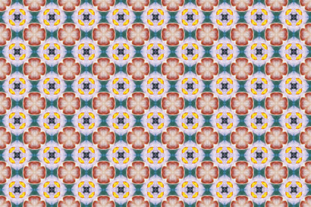 Geometric seamless textile pattern 3d illustratedの写真素材