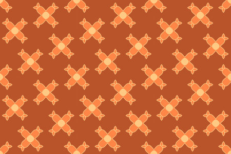 Geometric seamless textile pattern 3d illustratedの写真素材