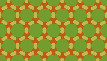 Geometric seamless textile pattern 3d illustratedの写真素材