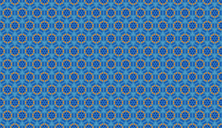 Geometric seamless textile pattern 3d illustratedの写真素材