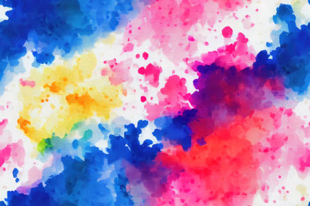 Color splash seamless textile pattern 3d illustratedの写真素材