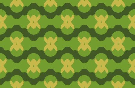 Geometric seamless textile pattern 3d illustratedの写真素材