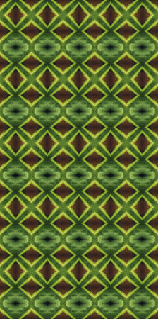 Geometric seamless textile pattern 3d illustratedの写真素材