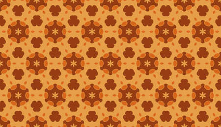Geometric seamless textile pattern 3d illustratedの写真素材