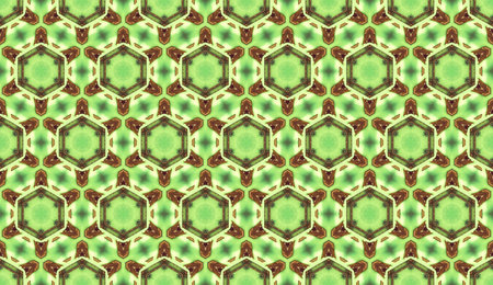 Geometric seamless textile pattern 3d illustratedの写真素材