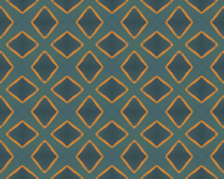 Geometric seamless textile pattern 3d illustratedの写真素材