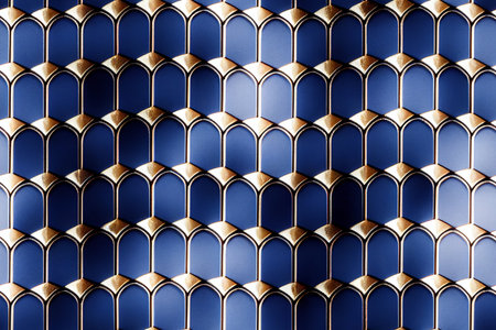 Windows seamless textile pattern 3d illustratedの写真素材