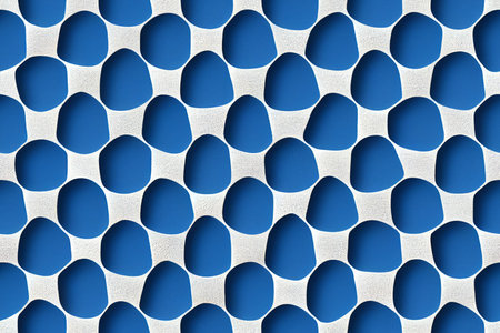 Geometric seamless textile pattern 3d illustratedの写真素材
