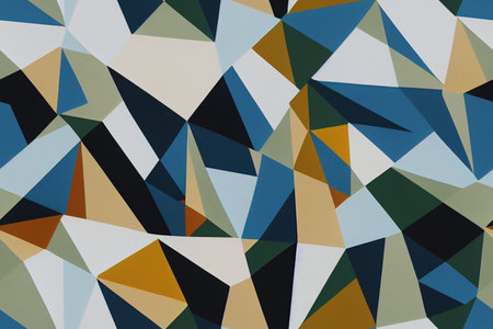 Geometric seamless textile pattern 3d illustratedの写真素材