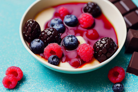 Vertical shot of delicious healthy mini fruit bowl 3d illustrated