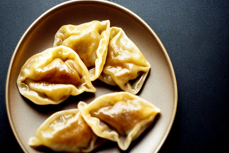 Vertical shot of delicious ginger pork pot  3d illustratedの写真素材