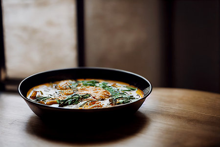 Vertical shot of delicious Moqueca 3d illustratedの写真素材