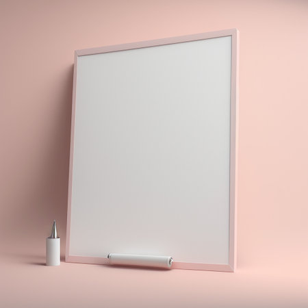 Empty frame with copy space for quotes or products 3d illustratedの写真素材