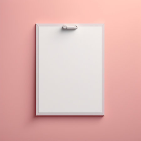 Empty frame with copy space for quotes or products 3d illustratedの写真素材