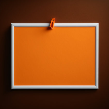 Empty frame with copy space for quotes or products 3d illustratedの写真素材