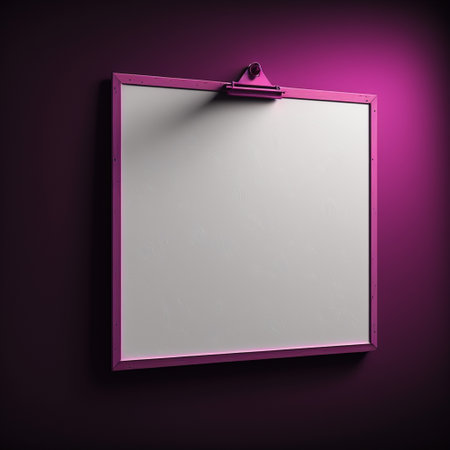 Empty frame with copy space for quotes or products 3d illustratedの写真素材