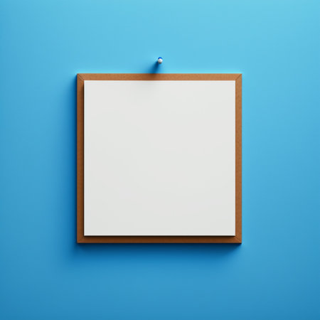 Empty frame with copy space for quotes or products 3d illustratedの写真素材