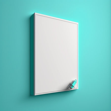 Empty frame with copy space for quotes or products 3d illustratedの写真素材