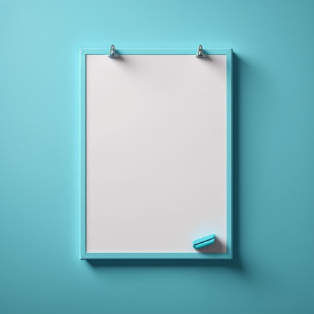 Empty frame with copy space for quotes or products 3d illustratedの写真素材