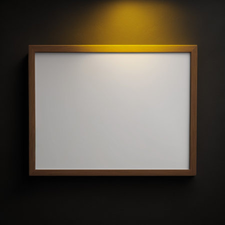 Empty frame with copy space for quotes or products 3d illustratedの写真素材