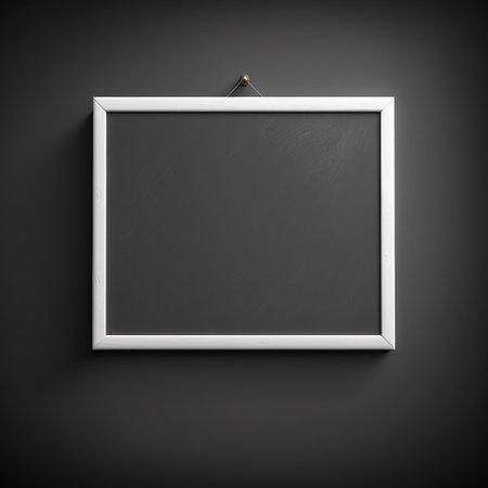 Empty frame with copy space for quotes or products 3d illustratedの写真素材