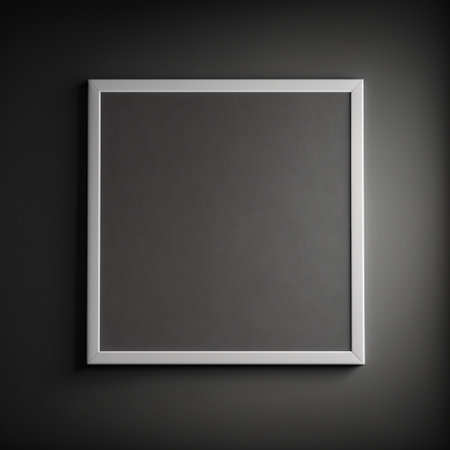 Empty frame with copy space for quotes or products 3d illustratedの写真素材