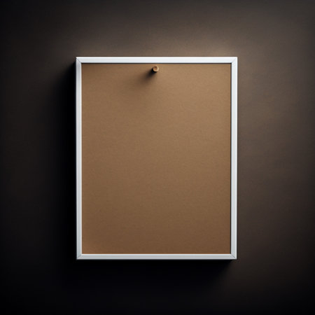 Empty frame with copy space for quotes or products 3d illustratedの写真素材