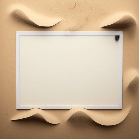 Empty frame with copy space for quotes or products 3d illustratedの写真素材