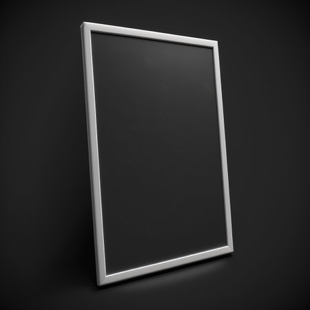 Empty frame with copy space for quotes or products 3d illustratedの写真素材
