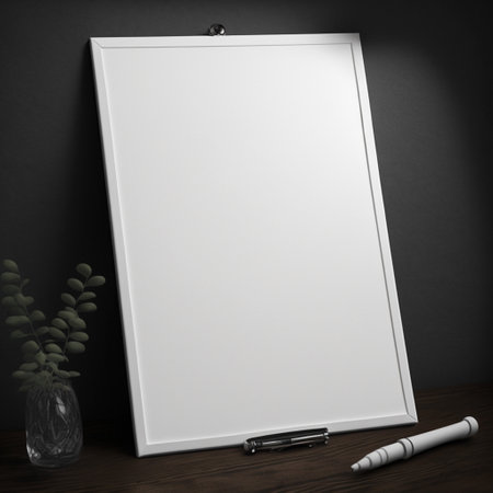 Empty frame with copy space for quotes or products 3d illustratedの写真素材