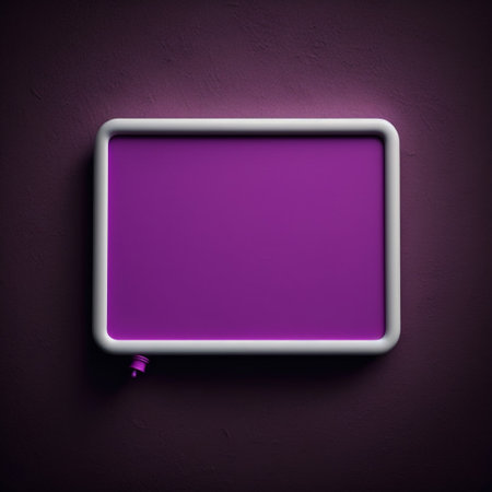 Empty frame with copy space for quotes or products 3d illustrated