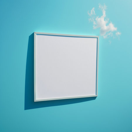 Empty frame with copy space for quotes or products 3d illustratedの写真素材